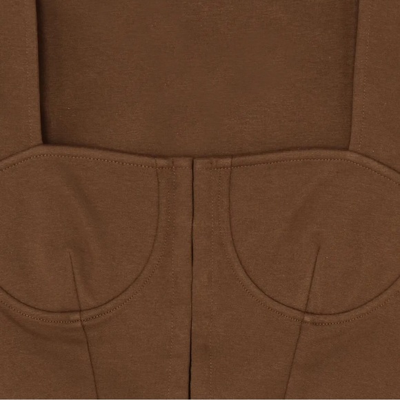 Oak and Fort LONG SLEEVE BUSTIER TOP - Picture 2 of 11